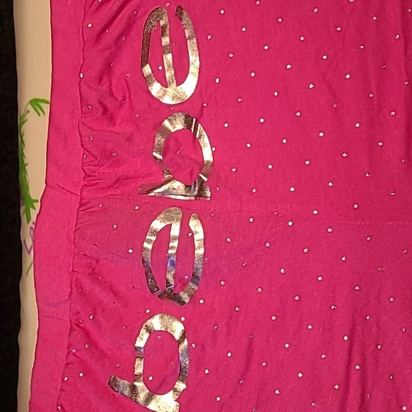 BEBE hot pink sleepwear shorts Size Large excellent preloved condition with ties - Picture 2 of 9